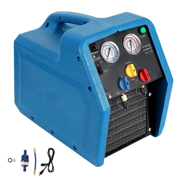 Aprvtio AHTS-100 Complete HVAC Tool Kit with Digital Manifold, K-type Thermometer, Refrigerant Leak Detector, Recovery Machine, Dual Stage 4.5CFM Vacuum Pump, Refrigerant Scale(Pre-order)